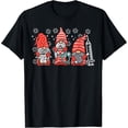 thumbnail image 2 of 100% Cotton Nurse Christmas Gnomes Cute Xmas Scrub Top For Nurses Women T-Shirt, 2 of 5
