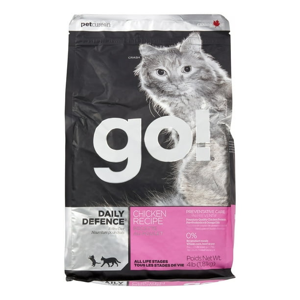 Petcurean Go! Daily Defence Chicken Recipe Dry Cat Food, 4 ...