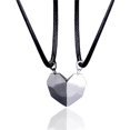 thumbnail image 3 of 1Pair Magnetic Heart Couple Necklace For Best Friend Lovers Wedding Party Jewelry Gift Women Valentine's Day Sweater Neck Chain, 3 of 8