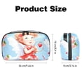 thumbnail image 5 of Cupid Small Travel Electronic Organizer, Waterproof, 5.9x9.44x3.14 in, Organize Your Electronic Gadgets, Hard Drive Cases, Travel Case, Phone Case Charger, 5 of 6