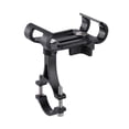 thumbnail image 2 of Soporte para teléfono de bicicleta ajustable de aleación de aluminio para dispositivo de ciclismo y scooter Negro giratorio, 2 of 8