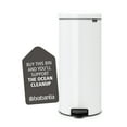 Brabantia 8 gal / 30 L NewIcon Step Trash Can, White