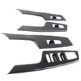 thumbnail image 4 of Window Lift Switch Decal, Interior Decoration ABS Door Window Switch Trim Carbon Fiber Style Antiscratch  For Left Hand Drive Vehicles, 4 of 8