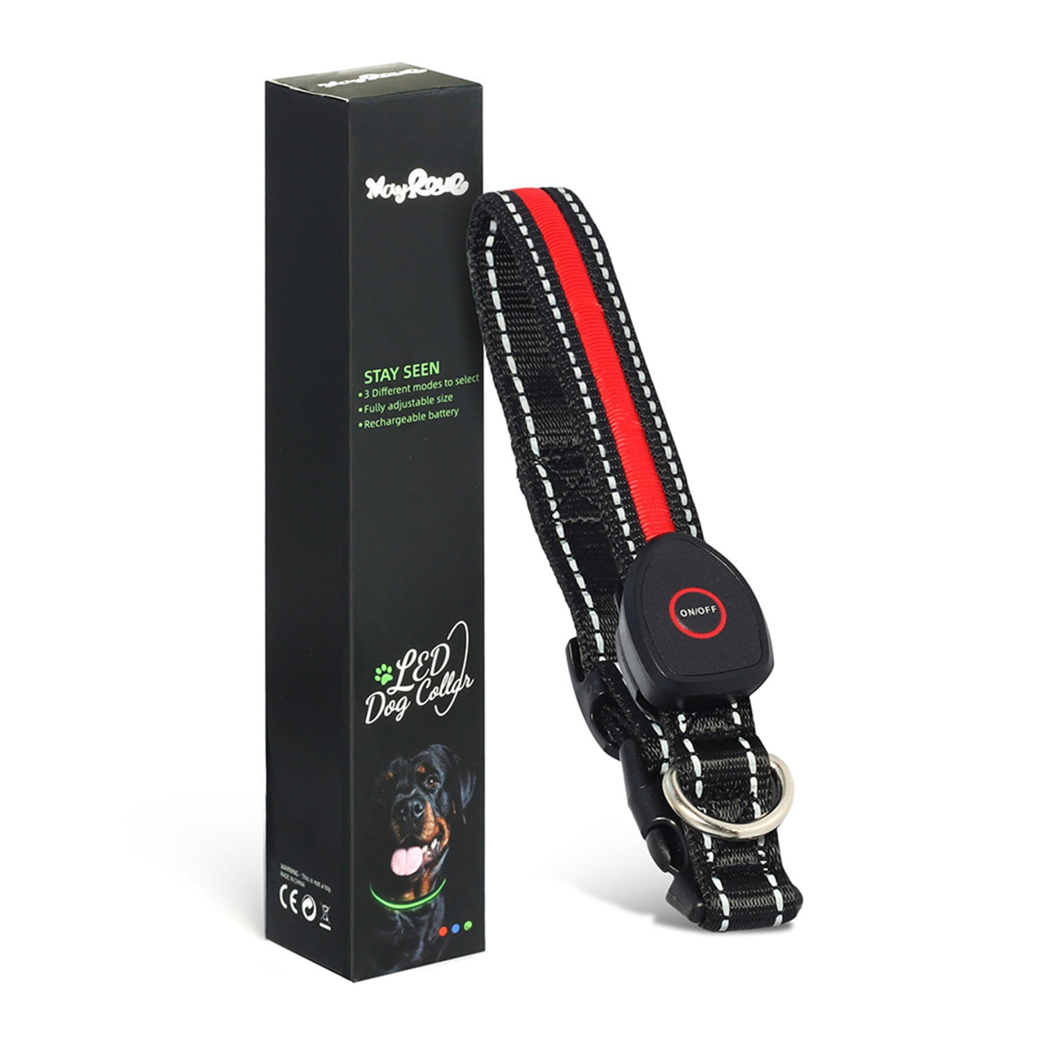 Pefilos LED Light Up Dog Collar - Glow Collar for Pet Night Walking – Rechargeable Dog Necklace– Weatherproof Puppy Collar, L Red Pefilos LED Light Up Dog Collar - Glow Collar for Pet Night Walking – Rechargeable Dog Necklace– Weatherproof Puppy Collar, L Red
