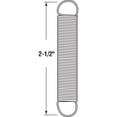 thumbnail image 2 of Handyman Single Loop Closed Extension Spring with0 .028 in. Diameter, 7/16 in. x 2-1/2 in. (2-pack), 2 of 2