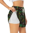 thumbnail image 2 of Bixox Women's Pineapples pattern 2 in 1 Running Shorts - Lightweight Athletic Workout Gym Yoga Shorts Liner with Pockets - X-Large, 2 of 7