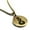 Gold, variant on Stainless Steel Pikorua (Twist) Maori Symbol Round Medallion Pendant Necklace