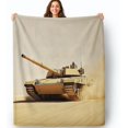thumbnail image 1 of Reality Tank Desert Blanket Twin 50" x 60" Tear Resistance Machine Washable, Warm Soft Comfortable Skin Friendly Yellow Flannel Blanket for Bedding Sofa and Travel, 1 of 7