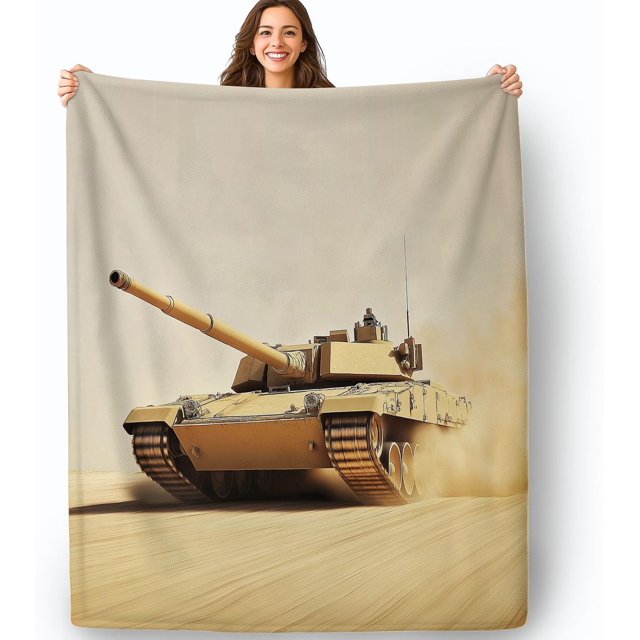 Reality Tank Desert Blanket Twin 50" x 60" Tear Resistance Machine Washable, Warm Soft Comfortable Skin Friendly Yellow Flannel Blanket for Bedding Sofa and Travel