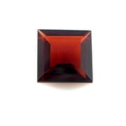 Certified Natural 1.75 Carat Red Garnet Square Shape Step Cut 7x7 mm Loose Gemstone January Birthstone