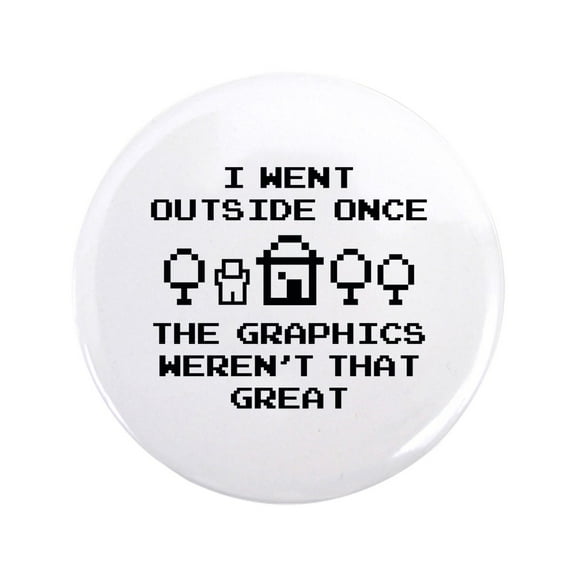 CafePress - I Went Outside Once 3.5 Button - 3.5" Button