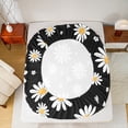 thumbnail image 5 of Homewish Rustic Groovy Daisy Full Size Sheets for Kids, Vibrant Flower Floral Bed Sheets, Kawaii Cartoon Sheet Sets, Breathable Home Decor, 4pcs, 5 of 7