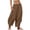 Coffee -AM15, variant on Linen Pants for Women Palazzo High Waisted Balloon Pants Summer Casual Beach Boho Wide Leg Baggy Trousers Black S