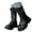 Black, variant on YAYUBA Girls Lace Up Riding Boots Fleece-Lined Mid Calf Combat Boots PU Leather Side Zipper Punk Goth Boot 4-11 Years Size 3,Black