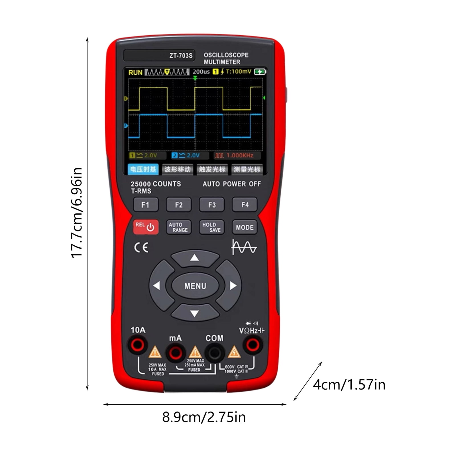 3.5inch Color Screen Digital Multimeter With Oscilloscope Generator For Electronic Testing Electronics Circuit Repair