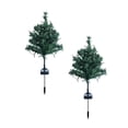 thumbnail image 4 of 2 luces solares para árbol de Navidad, decoración navideña solar, luz de estaca para camino DIY Sin accesorios, 4 of 9