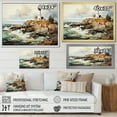 thumbnail image 4 of Designart "Minimalistic Coastal Lighthouse Scenery I" Beach Light House Floater Framed Canvas Prints, 4 of 5