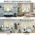 thumbnail image 3 of Daisy Spring Floral Swag Valances for Windows, Kitchen Window Curtains Over Sink, Farmhouse Botanical Green Leaves Vintage Art Window Treatment Curtains for Living Room/Bedroom 2 Panel Sets 36"x45", 3 of 8