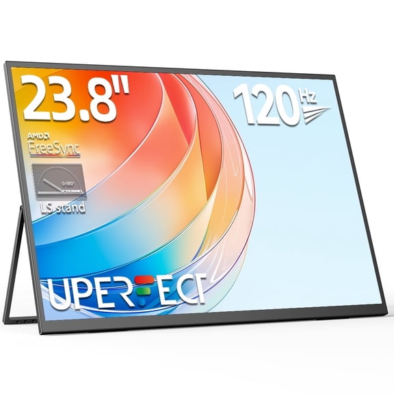 UPERFECT 23.8" 120HZ 1080P GHD Computer Monitor Freestanding W/ HDMI USB-C, Ultra-Slim Portable Monitor for Laptop - UMAX 23