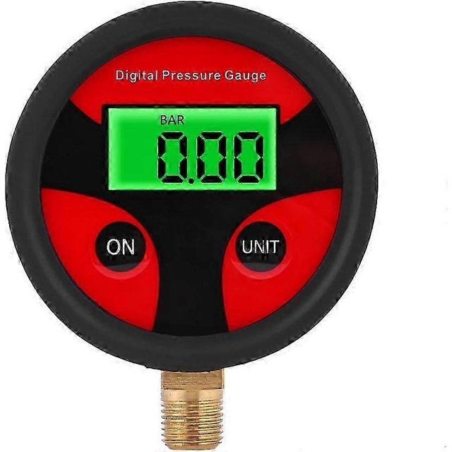 Digital Tire Pressure Gauge, LCD Digital Car Tire Pressure Gauge Digital LCD Tire Air Pressure Gauge for Car Truck MotorcycleThread: 1/8 NPT