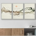 thumbnail image 2 of wall26 Framed Canvas Print Wall Art Geometric Watercolor Smoke Wave Bird Sky Abstract Shapes Illustrations Modern Art Decorative Boho Multicolor for Living Room, Bedroom, Office - 24"x36"x3, 2 of 5
