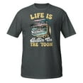 thumbnail image 2 of Life Is Better On The Toon Funny Pontoon Boat Boating Gift T-Shirt (Dark Heather, XL), 2 of 2
