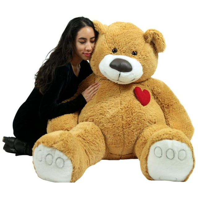 Giant Teddy Bear 57 Inch Soft Huge Plush Animal, Heart on Chest to Express Love