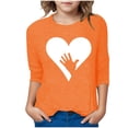 thumbnail image 4 of YUNAFFT Chemise de Festival Garçons & Filles Décontractée Orange Manches Courtes Imprimée Style Ludique Vacances, 4 of 6