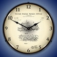 thumbnail image 2 of Collectable Sign and Clock Swenson Snowmobile 1969 Patent  LED Lighted Premium Wall Clock, 2 of 6