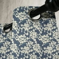 thumbnail image 4 of Ambesonne Floral Grommet Curtain, Vibrant Little Blooms, 50" x 54", Night Blue Ivory, 4 of 6