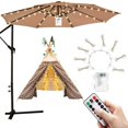 thumbnail image 1 of Umbrella Light 104LED Outdoor Patio Parasol Light String Waterproof Garden Yard Lamp  Warm White Light, 1 of 10