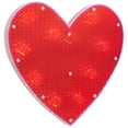 thumbnail image 5 of Northlight 12" Lighted Shimmering Red Heart Valentine's Day Window Silhouette, 5 of 8