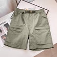thumbnail image 6 of JoveMarine Men's Quick-Dry Cargo Shorts with Drawstring, Thin Lightweight Sports Shorts for Outdoor, Running and Daily Casual Wear Green L, 6 of 6