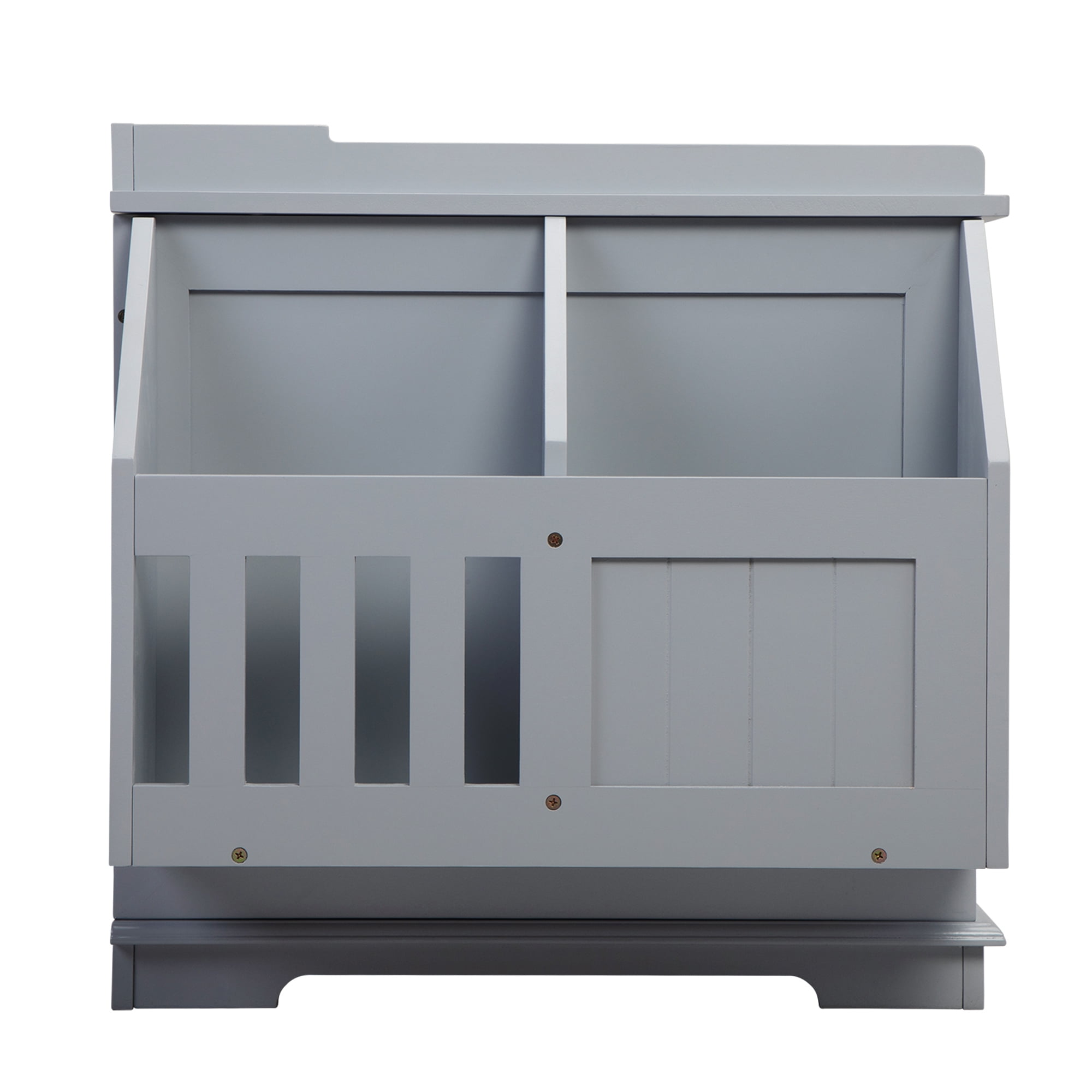 Pefilos 33" Large Cat Litter Box Enclosure Furniture, Wooden Washroom Cat House for Living Room, Bedroom, Bathroom with Magazine Rack, Gray Pefilos 33" Large Cat Litter Box Enclosure Furniture, Wooden Washroom Cat House for Living Room, Bedroom, Bathroom with Magazine Rack, Gray