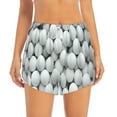 thumbnail image 2 of Gukieu golf balls Print Women's Sports Shorts with Drawstring Elastic Waistband for Running, Yoga, Fitness-XX-Large, 2 of 7