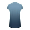thumbnail image 5 of LOVZFMLL Summer Dresses for Women Casual Loose T-Shirt Shift Dress V Neck Cap Short Sleeve Solid Basic Daily Outfits Light Blue XL, 5 of 5