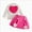 C-241-Hot Pink, variant on NIEWTR Toddler Baby Fall Outfit Contrast Color Sweatshirt Tops Elastic Pants Set Cute Clothes Fall Winter Set Homewear Outfit Pajamas & Dailywear Setï¼Brownï¼12-18 Monthsï¼