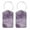 Multi3, variant on RATGON 2 Pack Luggage tag PU Leather with Stainless Steel Loop Pink Purple Ink Fusion Travel Trip