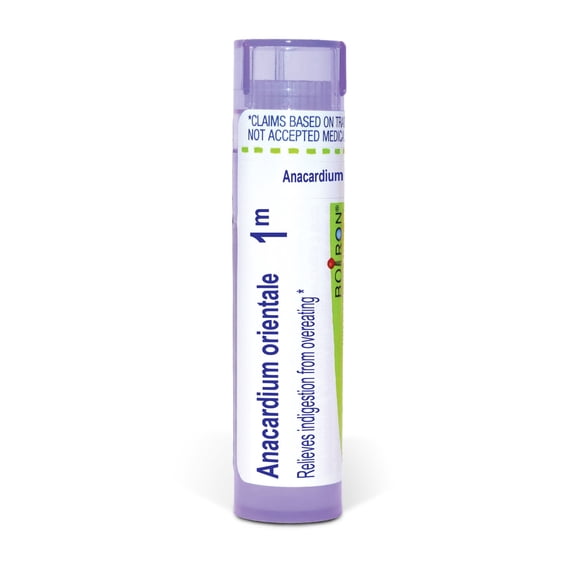 Boiron Anacardium Orientale 1M, Homeopathic Medicine for Indigestion From Overeating, 80 Pellets
