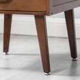 thumbnail image 3 of Maydear Nightstand with 2 Drawers for Bedroom, Bamboo Morden Bedside Table with Legs, Minimalist and Practical End Side Table End Table for Bedroom, Living Room, Walnut, 3 of 7