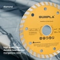 thumbnail image 5 of Gunpla 3 Pieces Diamond Cutting Blade 115mm for Angle Grinder 7/8 inch Arbor with Reducing Ring 5/8 inch, 5 of 8