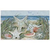 CounterArt "Coastal Shells" Indoor/Outdoor Entryway Floor Mat