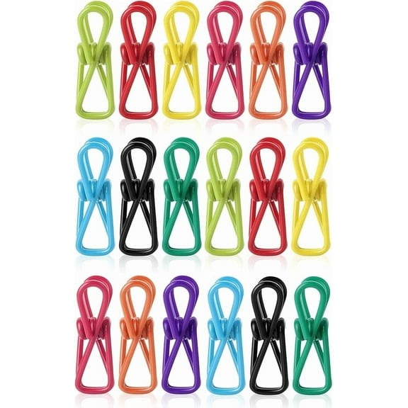PVC-Coated Colored Clips:,Used for food sealing​ ,Hanger Clips: Designed for hanging laundry​ ,Kitchen Bags,​ Multi-Functional Clothes Pins​, Back-to-School Supplies: Suitable for test paper storage