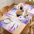 thumbnail image 5 of Spring Flowers Placemats Set of 8, Purple Lavender Butterfly Non-Slip Place Mats Washable Table Mats for Kitchen Dining Table Decorations Indoor/Outdoor, 5 of 9