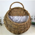thumbnail image 5 of Mbxmh Clearance! Wall Fence Hanging Planter Handmade Rattan Basket Hand Made Wicker Rattan Flower Basket Flower Pots Hanger Garden Decoration Indoor Outdoor Watering Hanging Baskets, 5 of 5