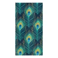 thumbnail image 3 of Peacock Feather Cyan Kitchen Towel Bathroom Hand Towel Kitchen Dishcloth Water Absorption Household Cleaning Cloth, 3 of 7
