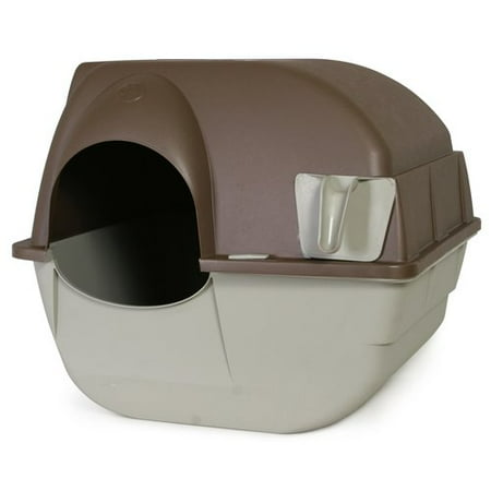 Omega Paw Roll'N Clean Cat Litter Box, Regular (Best Self Cleaning Cat Box)