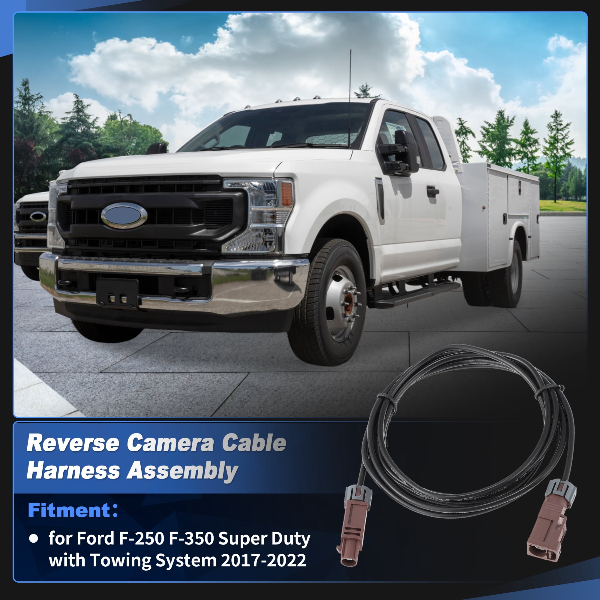 Unique Bargains HC3Z-14D202-M Rear View Camera Harness for Ford F-250 F-350 Super Duty