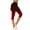 Red, variant on Modest Skirt with Leggings Attached for Women High Waisted Gradient Color Workout Stretch Yoga Slim Fit Capri Pants