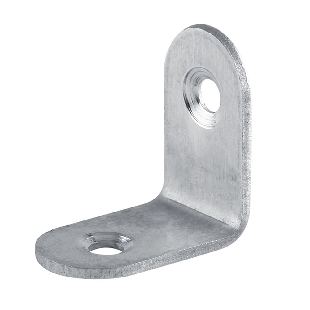 10 Pcs 20mm x 20mm Stainless Steel Corner Brace Joint Right Angle Bracket 